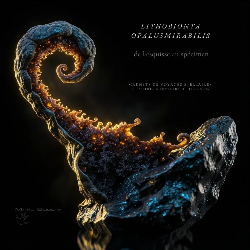 Lithobionta opalusmirabilis : de l&rsquo;esquisse au spécimen